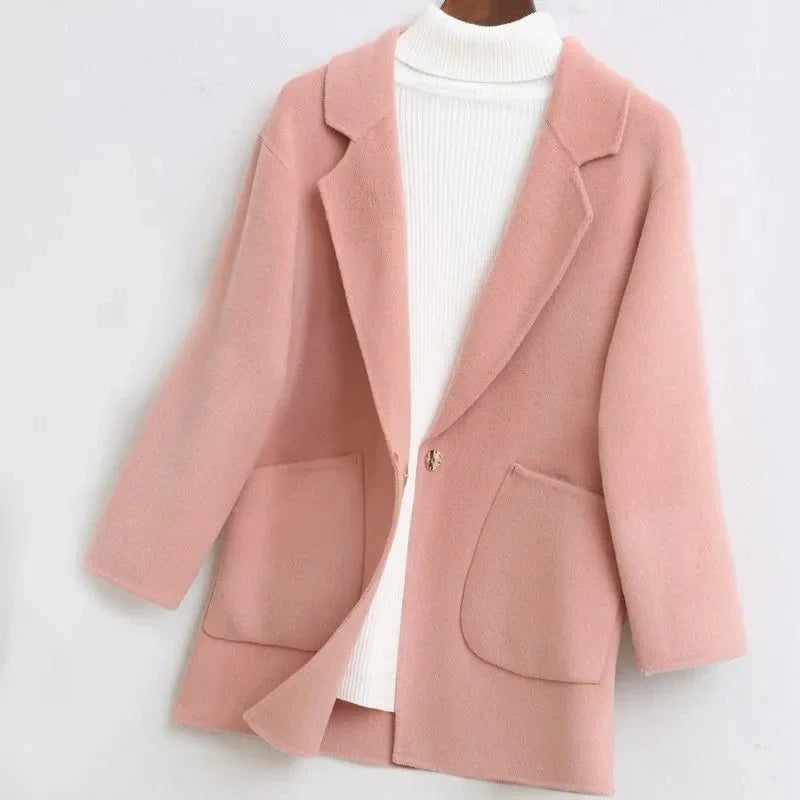 Manteau en laine réversible Amelia