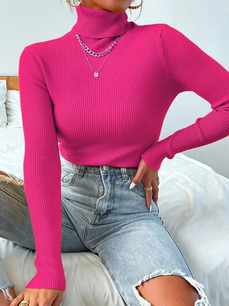 Pull en tricot à col roulé Annabelle