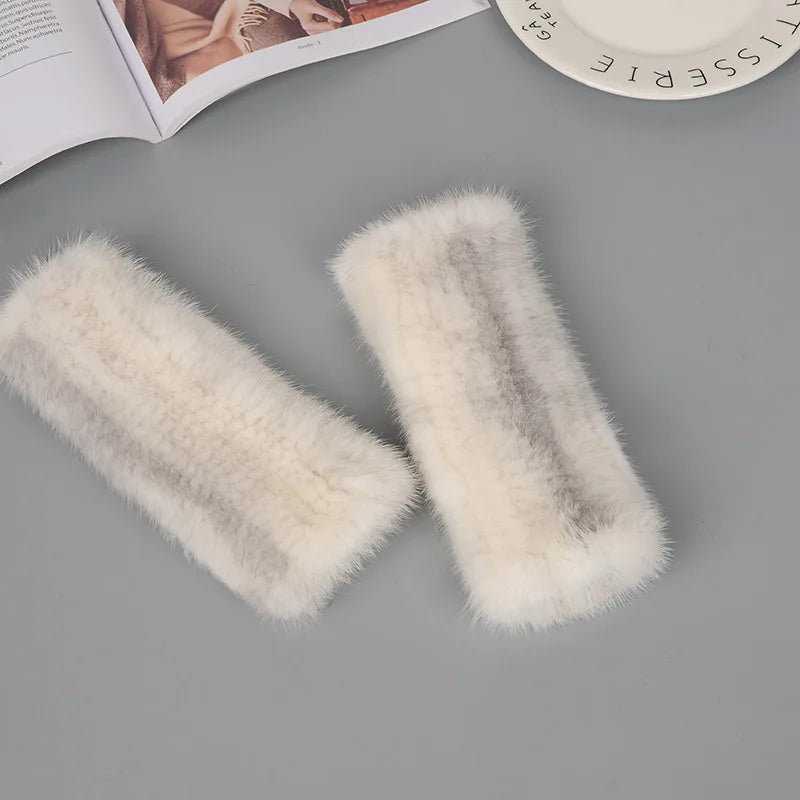 Gants Tricotés en Fourrure de Vison Beatrice