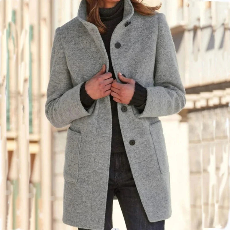 Manteau en laine mélangée