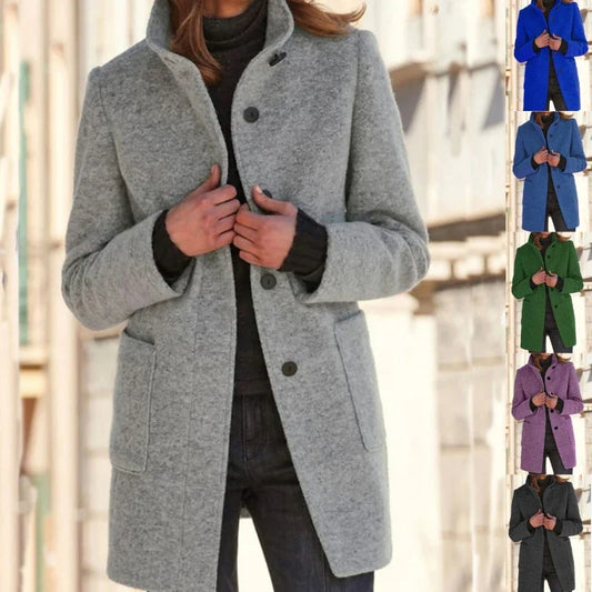 Manteau en laine mélangée