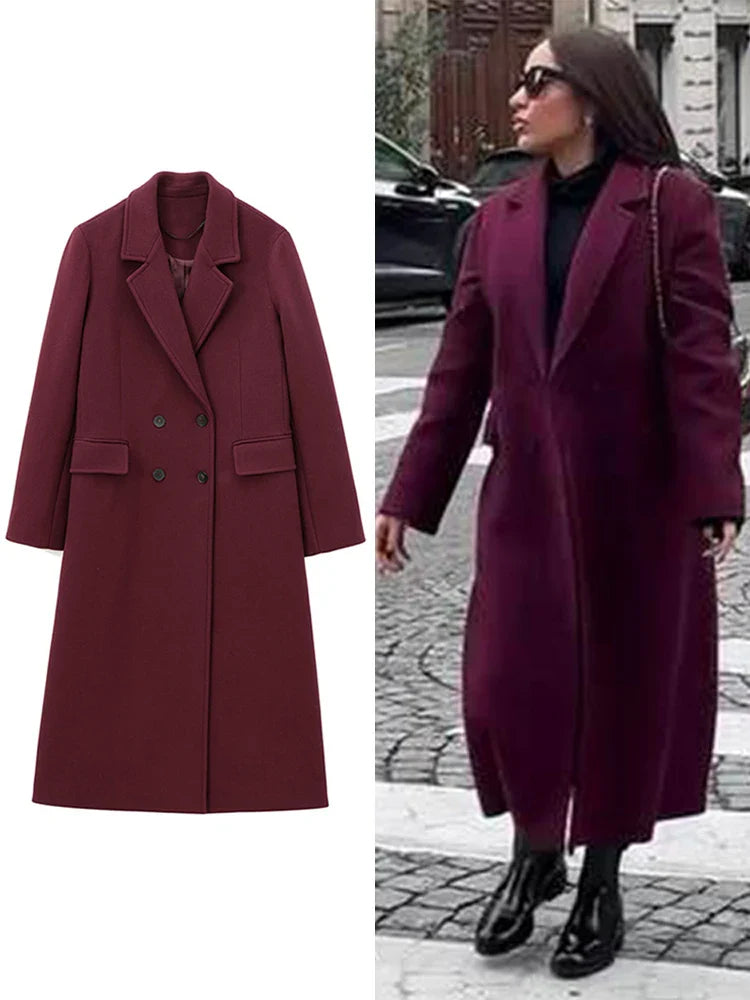 Vestes longues en fausse fourrure pour femmes